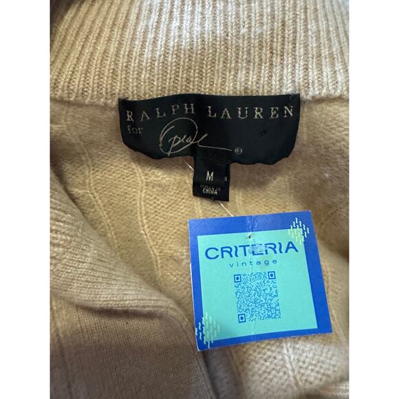 Ralph Lauren for Oprah Sand Cashmere Sweater Size M - Picture 5 of 6